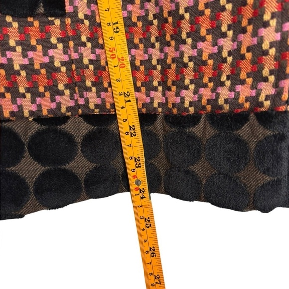 VTG Y2K Tweed Artsy Abstract Multi Pattern Colorful Blazer Anthro Britt Ryan 6 - Picture 11 of 13